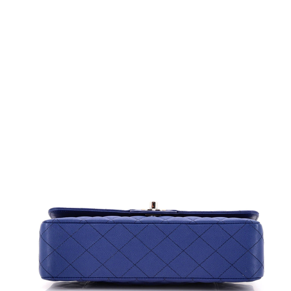 Classic Double Flap Bag Quilted Caviar Medium