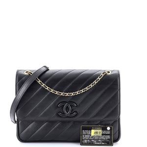 Paris-Salzburg Coco Vintage Flap Bag Diagonal Quilted Lambskin Jumbo