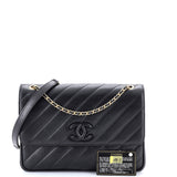 Paris-Salzburg Coco Vintage Flap Bag Diagonal Quilted Lambskin Jumbo