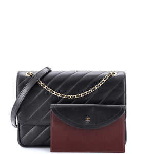 Paris-Salzburg Coco Vintage Flap Bag Diagonal Quilted Lambskin Jumbo