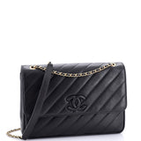 Paris-Salzburg Coco Vintage Flap Bag Diagonal Quilted Lambskin Jumbo