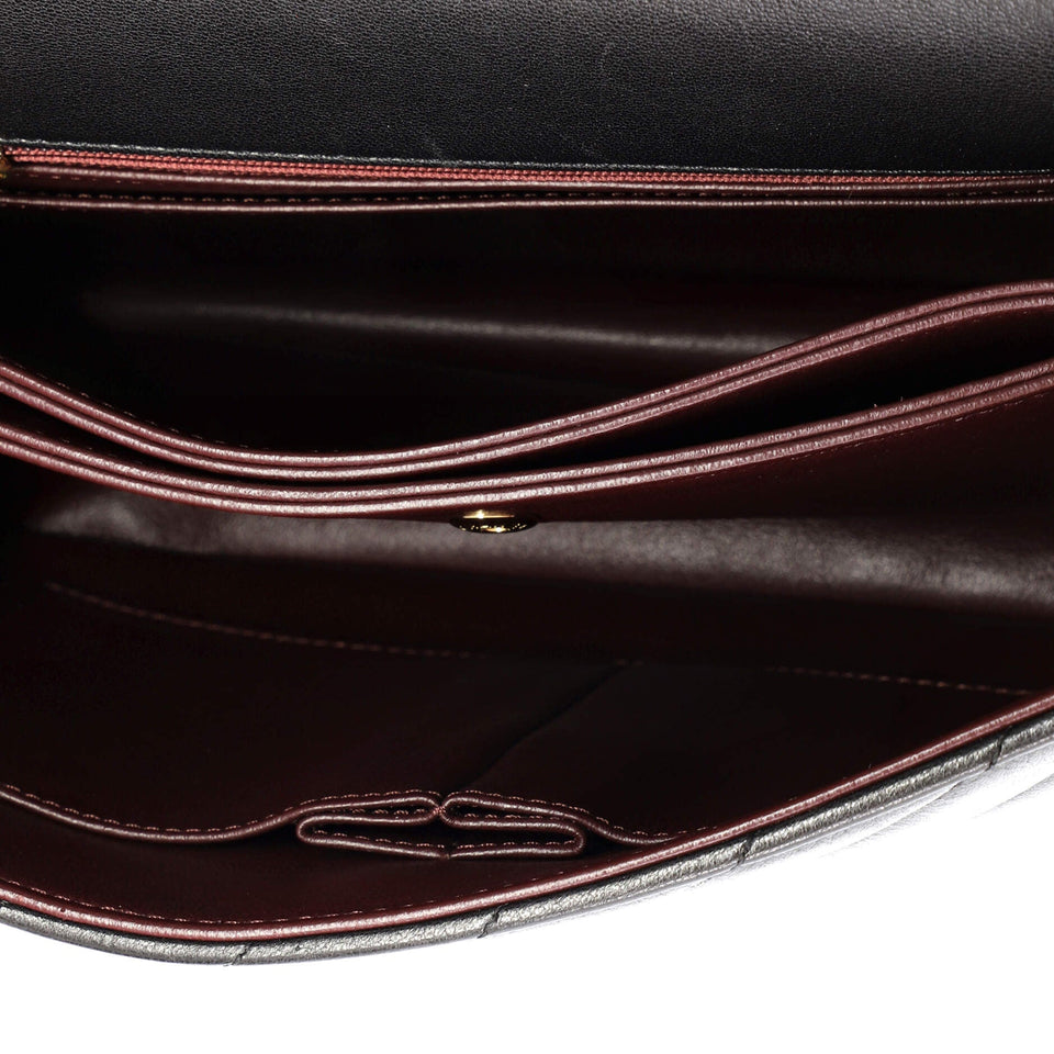 Paris-Salzburg Coco Vintage Flap Bag Diagonal Quilted Lambskin Jumbo