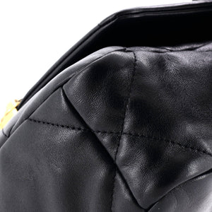 19 Flap Bag Quilted Leather Medium