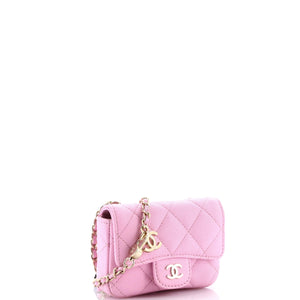 Classic Flap Chain Belt Bag Quilted Caviar Mini