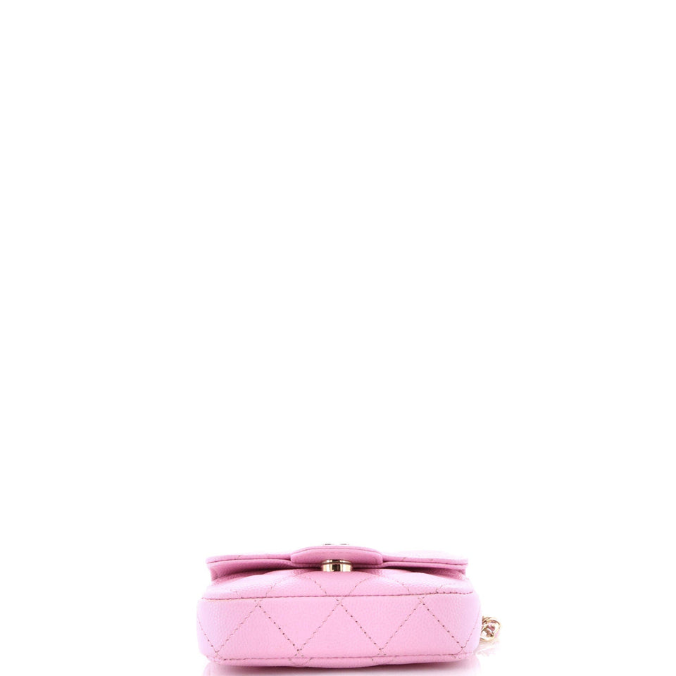Classic Flap Chain Belt Bag Quilted Caviar Mini