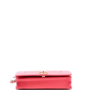 Mademoiselle Vintage Wallet on Chain Quilted Caviar