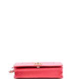 Mademoiselle Vintage Wallet on Chain Quilted Caviar
