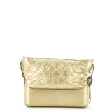Gabrielle Hobo Quilted Metallic Aged Calfskin Medium