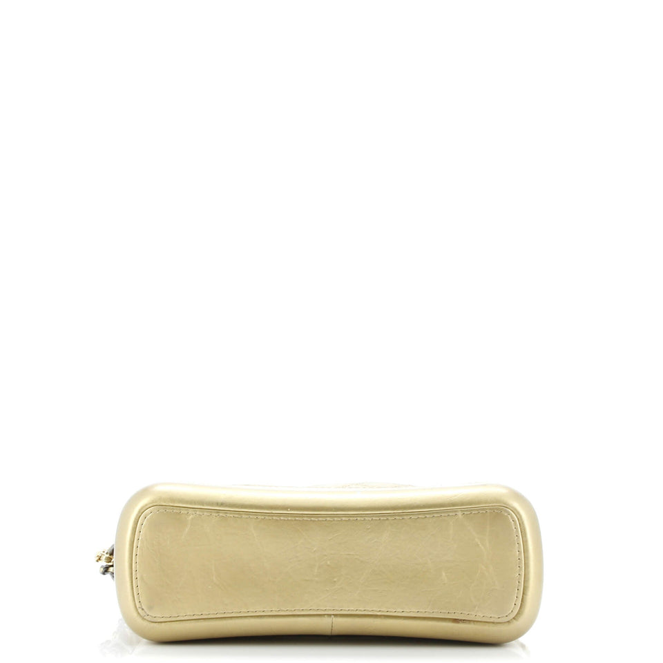 Gabrielle Hobo Quilted Metallic Aged Calfskin Medium