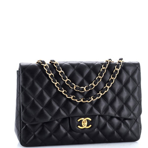 Classic Single Flap Bag Quilted Lambskin Jumbo