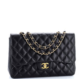 Classic Single Flap Bag Quilted Lambskin Jumbo