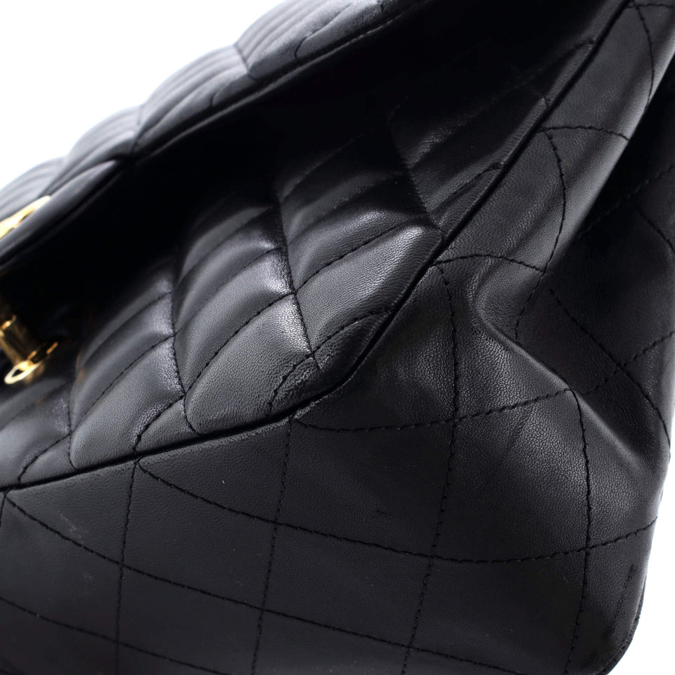 Classic Single Flap Bag Quilted Lambskin Jumbo