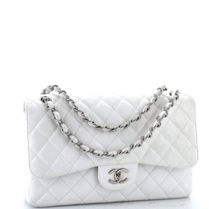 Classic Double Flap Bag Quilted Caviar Jumbo