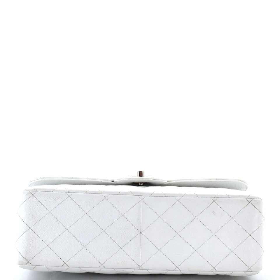 Classic Double Flap Bag Quilted Caviar Jumbo