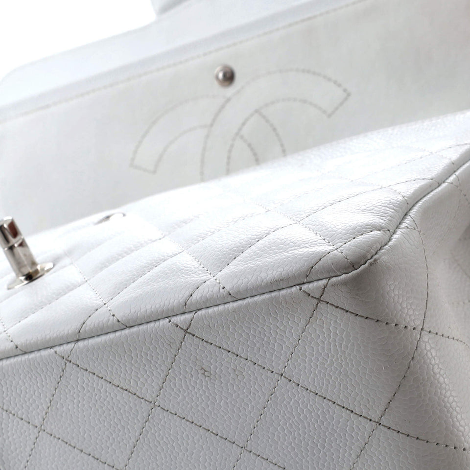 Classic Double Flap Bag Quilted Caviar Jumbo