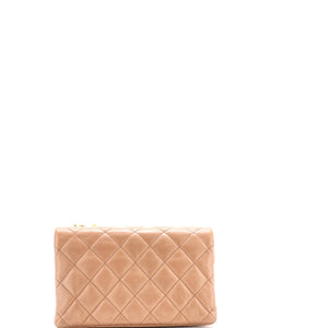 All Slide Long Flap Bag Quilted Lambskin Small