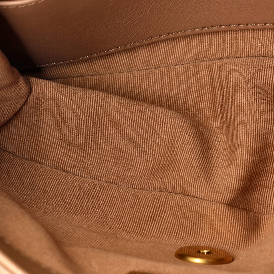 All Slide Long Flap Bag Quilted Lambskin Small