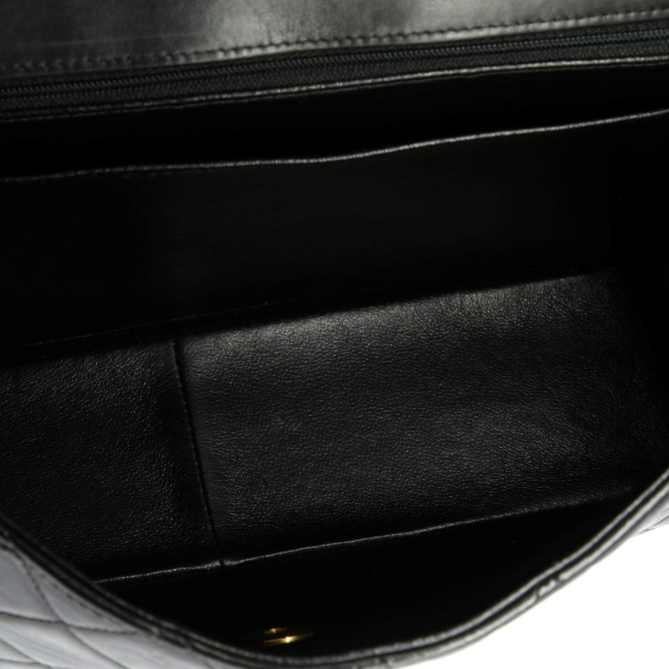Vintage Classic Single Flap Bag Quilted Lambskin Jumbo