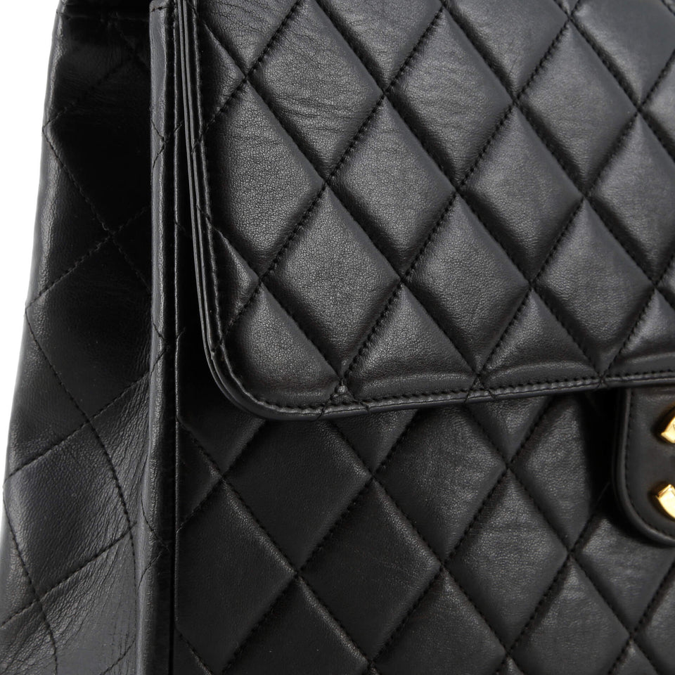 Vintage Classic Single Flap Bag Quilted Lambskin Jumbo