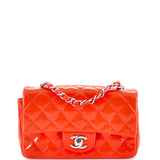 Classic Single Flap Bag Quilted Patent Mini