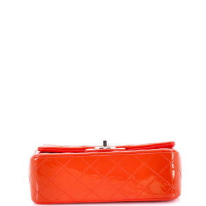 Classic Single Flap Bag Quilted Patent Mini