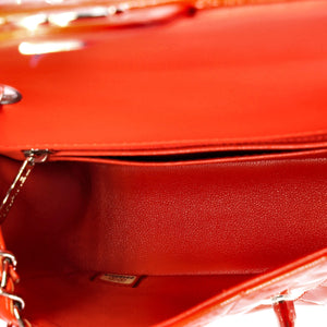 Classic Single Flap Bag Quilted Patent Mini