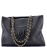 Timeless CC Chain Shopping Tote Shiny Aged Calfskin Large