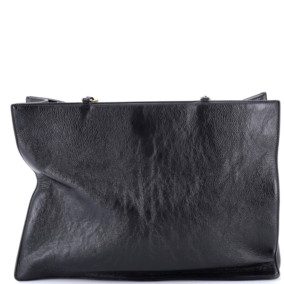 Timeless CC Chain Shopping Tote Shiny Aged Calfskin Large