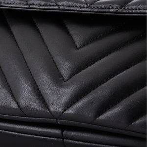 Trendy CC Top Handle Bag Chevron Lambskin Medium