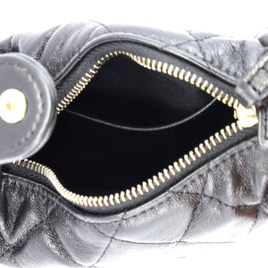 Chain Around Hobo Pouch Quilted Lambskin Mini