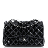 Classic Double Flap Bag Quilted Patent Jumbo