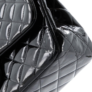 Classic Double Flap Bag Quilted Patent Jumbo