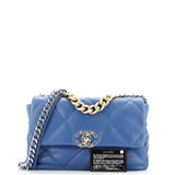 19 Flap Bag Quilted Leather Large