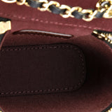 Vertical Classic Vanity Case with Chain Quilted Caviar Mini
