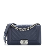 Boy Flap Bag Chevron Lambskin Old Medium