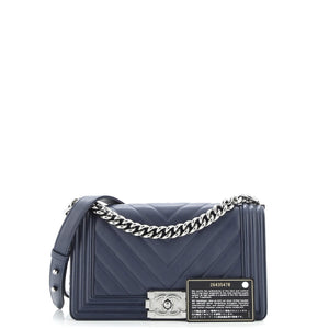 Boy Flap Bag Chevron Lambskin Old Medium