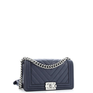 Boy Flap Bag Chevron Lambskin Old Medium