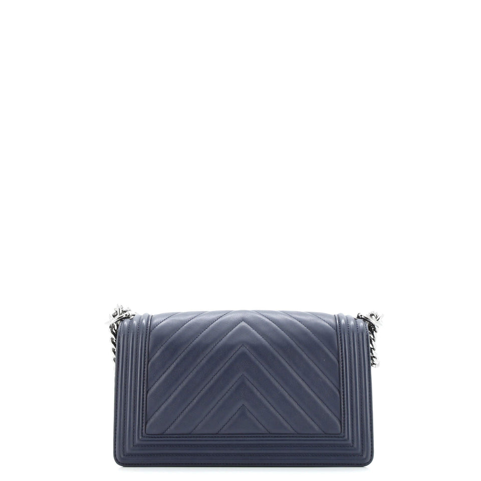 Boy Flap Bag Chevron Lambskin Old Medium