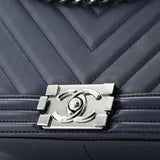 Boy Flap Bag Chevron Lambskin Old Medium