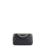 Two Tone Flap Bag Quilted Lambskin Small