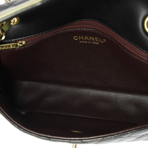 Two Tone Flap Bag Quilted Lambskin Small