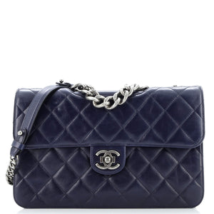 Perfect Edge Flap Bag Quilted Calfskin Jumbo