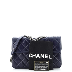 Perfect Edge Flap Bag Quilted Calfskin Jumbo