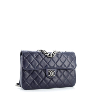 Perfect Edge Flap Bag Quilted Calfskin Jumbo