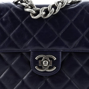 Perfect Edge Flap Bag Quilted Calfskin Jumbo
