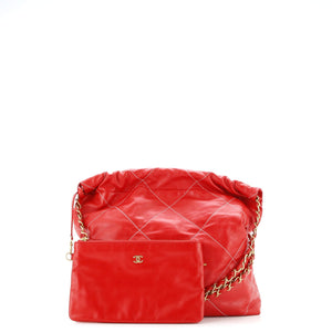 22 Chain Hobo Quilted Calfskin Small