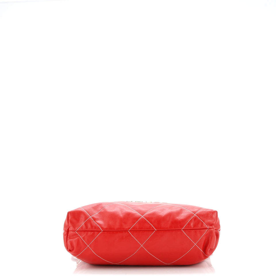 22 Chain Hobo Quilted Calfskin Small