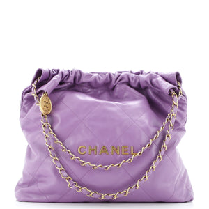22 Chain Hobo Quilted Calfskin Medium