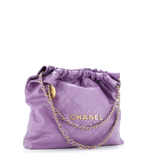 22 Chain Hobo Quilted Calfskin Medium