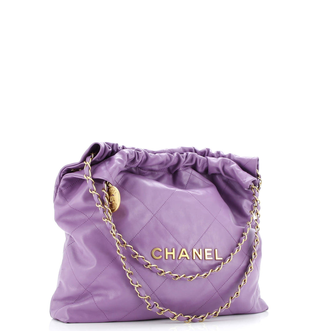 22 Chain Hobo Quilted Calfskin Medium